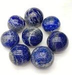4-5cm/1.57-1.96inch Natural Crystal Spheres Lapis Lazuli Polished Divination Ball Decorative Sphere Reiki Healing Crystals Ball Healing Stone Crafts (40-50mm, Lapis Lazuli)