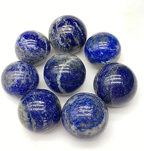 4-5cm/1.57-1.96inch Natural Crystal Spheres Lapis Lazuli Polished Divination Ball Decorative Sphere Reiki Healing Crystals Ball Healing Stone Crafts (40-50mm, Lapis Lazuli)