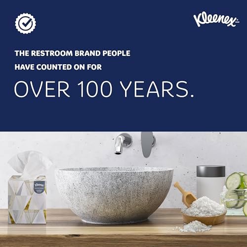 Kleenex Professional Facial Tissue, Bulk (21270), 2-Ply, White, Upright Cube Boxed Format, Designed for Business (90 Tissues/Box, 36 Boxes, 3,240 Sheets/Case)