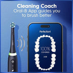 Oral-B Rechargeable Electric Toothbrush, iO5 Limited Deep Clean & Whiten, 5 Cleaning Modes, Visual Pressure Sensor to Protect Gums, Travel Case, 3 Brush Heads, Black