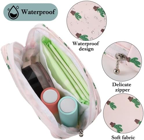 3Pcs Period Pouches for Teen Girls, Sanitary Napkin Storage Pad Pouch, Portable Menstrual Tampon Pad Holder Feminine First Period Bag for School
