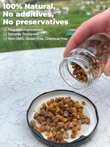 Tavusker Bee Bread 2026 Harvest, Fresh Perga Naturally Fermented Bee Pollen, Gluten Free 3.53 OZ (100G)