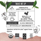 Numi Organic Chinese Breakfast Tea, 18 Tea Bags, Full Bodied Yunnan Black Tea, Caffeinated (Packaging May Vary)