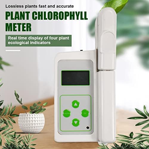 Chlorophyll Meter, Nitrogen Meter - Plant Nutrition Tester with 0.0-99.9 SPAD Measurement, Leaf Temperature & Humidity, Portable, Data Storage & PC Software for Agriculture and Research