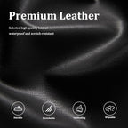 Leather Massage Table Cover Protector Wipeable Massage Table Cover Fitted Replacement Sheet Covers for Massage Bed/Spa Bed/Lash Beds, Fits 28-32" Wide (Black, 1Pcs)