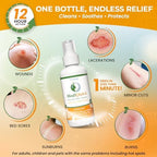 MediQuick Skin & Wound Repair First Aid Spray Gel 4 Fl Oz - Antiseptic Spray for Burns & Cuts with 12 Hour Action - Helps Heal Acne Rash Eczema Itch Bites & More - Safe Wound Wash with No Sting