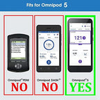 Silicone Case for Omnipod 5 Receiver (Continuous Glucose Monitoring) (Green)