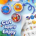 30 x Cupcake Toppers Themed of Cartoon Cat and Dog Collection - Edible Cake Decorations | Uncut on Icing Sheet
