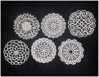 Generic Edible Lace Doilies For Cakes, 12 Count, White, Cake Toppers, Dessert Decorating, Celebration, Birthday, Christmas