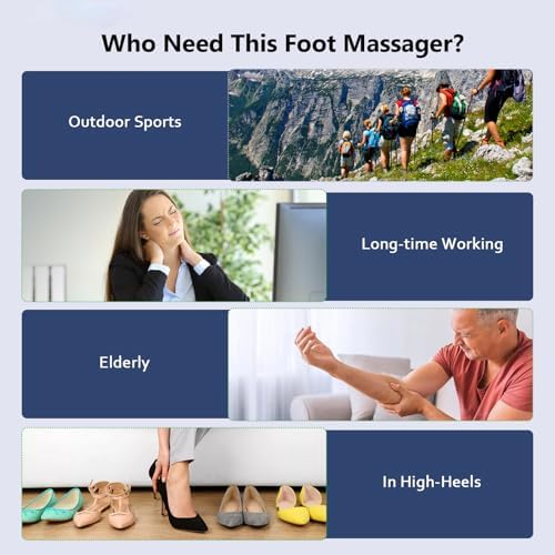 Phixnozar TENS & PMS, Transcutaneous Electronic Nerve Stimulator, EMS Foot Massager Mat for Muscle Relaxation,Back & Leg Foot Massage