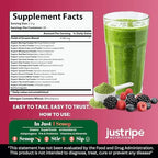 Field of Greens - Greens Powder Organic Daily Super Greens Powder Drink with Moringa Spirulina Wheat Grass Barley Grass Lemon Beet Root for Daily Nutrition - 28 Scoops (Mixed Berry Flavor)