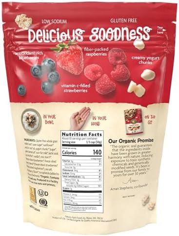 Nature's Path Organic Summer Berries Granola, 11 oz (Pack of 1), Gluten Free, Non-GMO