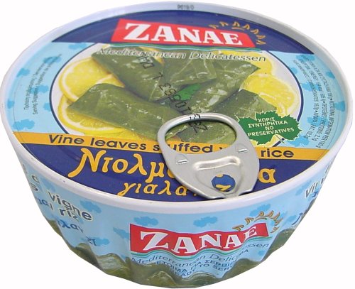 Zanae Stuffed Grape Leaves with Rice - Yalantzi Dolmadakia - 10 oz can