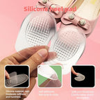 4Pack Heel Cups for Women - Plantar Fasciitis & Heel Pain Relief, Reusable Silicone Shoe Inserts with Non-Slip Grip, Cushion Support for Heel Spurs, Achilles Pain (Fits All Shoes)