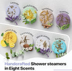 Shower Steamers Aromatherapy Birthday Gifts for Women - SWCANDY 8 Pcs Mothers Day Gifts, Mom Wife Daughter Grandma Sister Her Self Care with Natural Essential Oils Relaxation Home SPA Travel Holidays