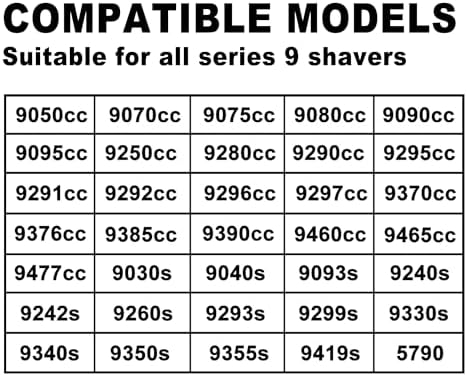 92S Shaver Replacement Heads for Series 9,Replacement Foil & Cutter Blade Compatible with All Series 9 Electric Razor