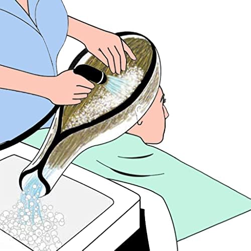 Professional Salon Grade Easy Hair Washing Funnel Anti-Spill Proof Hair Funnel for Elderly, Disabled and Sick People to Introduce Water into The Sink or Bowl