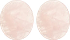 MECCANIXITY 2 Pcs Thumb Worry Stone for Anxiety, Rose Quartz Relief Crystals Hand Thumb Stones Pocket Gems Natural Polished for Yoga Meditation Relief