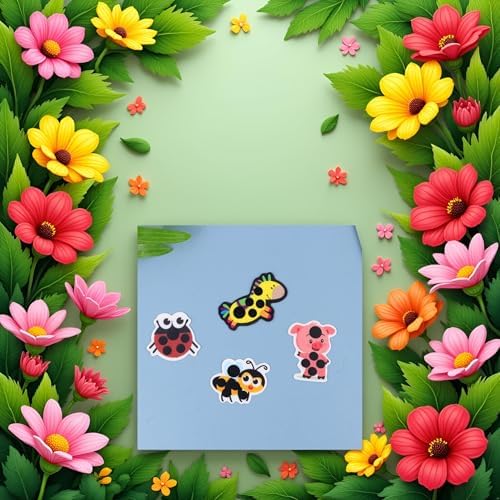 6Pcs Multicolor Forehead Stick-On Fever Kids Fast Temperature Fever Continuously Fever Temperature Monitoring Stickers Fever Stickers for Children Infants Health