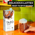 TAZO Chocolate Chai Latte, Flavored Black Tea Concentrate, 32 Fl Oz Carton (Pack of 2)