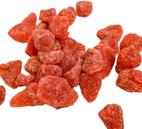 Dried Strawberries - 1 lb of Sweet Sugar Dusted Fresh Delicious Chewy Treats