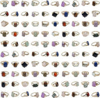 RICHRAIN 30PCS Lot Crystals Rings Bulk Items Wholesale Clearance Wholesale for Boutique Resale Wholesale Jewelry Rings for Women Al Por Mayor