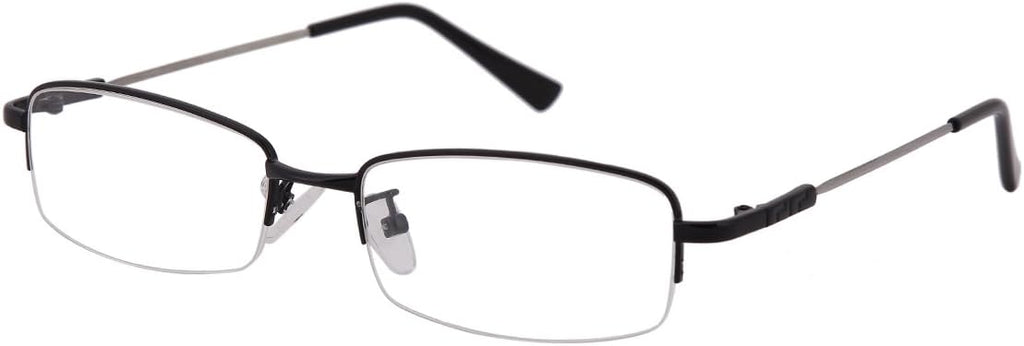 Computer Reading Glasses Mens Womens Half Rim +1.25 Black Radiation Protection Readers