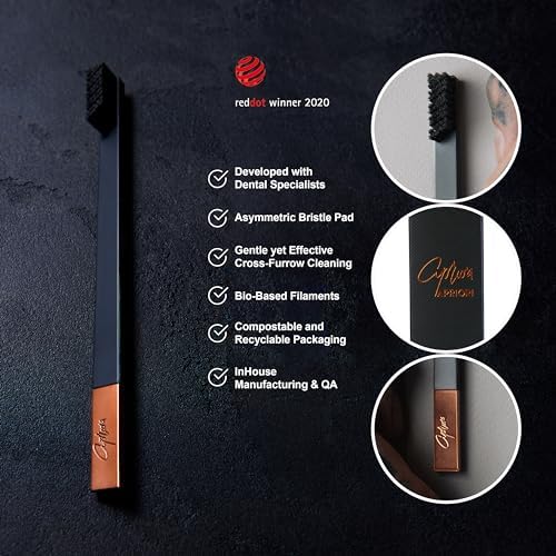 APRIORI Copper Noir Medium Premium Toothbrush