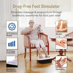 FIT KING Neuropathy Pain Relief for Feet Massager, EMS Foot Massager for Neuropathy with TENS Pads, Foot Circulation Stimulator for Plantar Fasciitis, Diabetes Feet Pain Relief