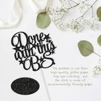 Funny Graduation Cake Topper Done With This BS, Black Glitter Grad Cake Decorations, College Graduation Party Favors Supplies