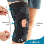 BioSkin Wraparound Patella Stabilizer Knee Brace for Patellofemoral Pain, Patella Tracking Disorders, Dislocation, and Subluxation, Left or Right Kneecap Tracking (M)