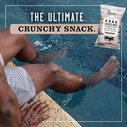 EPIC Maple Bacon Pork Cracklings, Keto Consumer Friendly, 4 Count Box 2.5oz bags