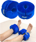 Zelen Foot Support Pillows Heel Ankle Protector Foot Cushion for Pressure Sores Ulcer Bed Sore Pads Cushion Leg Rest Pillow Supports Sore Feet Pillow Ankle Foam for Sleeping (Blue, 1 Pair)