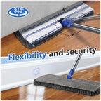Masthome Microfiber Mops for Floor Cleaning,Dust Mop with 4 Reusable Pads,Flat Flip Mops for Wet & Dry Use,Professional Microfiber Mop for Hardwood, Laminate,Tile Floor Cleaning-1 Scraper