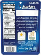 StarKist Chunk Light Tuna in Water, 2.6 oz Pouch (12 Pack) Ready to Eat Wild Caught Tuna, 17g Protein, 70 Calories Per Serving, Gluten Free, Soy Free, Kosher, Perfect for Salads, Keto Meals and Snacks