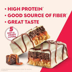 Atkins High Protein Bars, Brownie Delight Flavor, 15g of Protein, 4g Net Carbs, Keto Protein Bars, Low Sugar, 4 Count