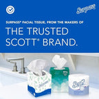Surpass® 2-Ply Facial Tissue, Unscented, 100 Tissues Per Box, Case of 30 Boxes
