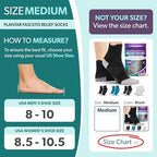 BraceAbility Plantar Fasciitis Socks - Ankle Compression Socks for Foot Pain Relief, Heel Spurs, Achilles Tendonitis, Full-Toe Arch Support Sleeve Socks for Women and Men (1 Pair - M Black)