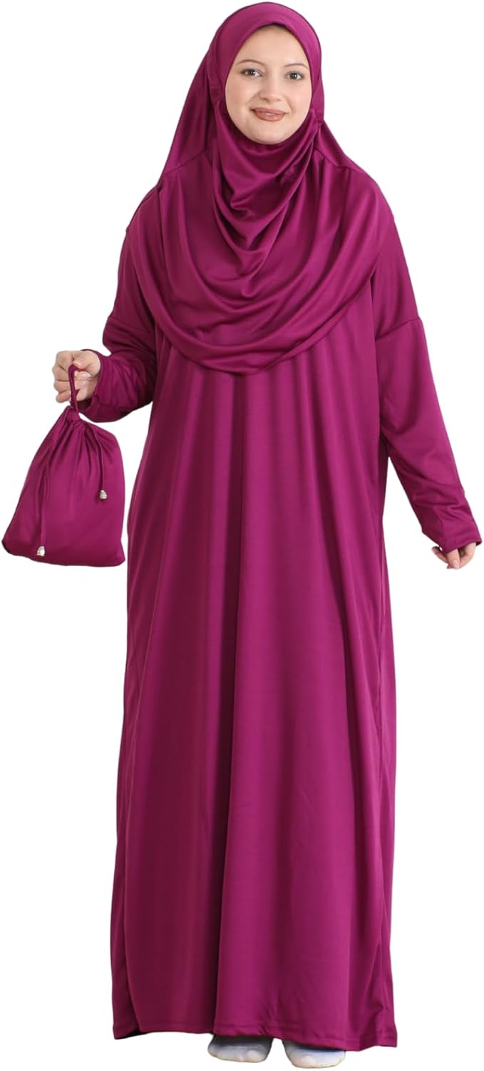 Prien Muslim Dress For Women With Hijab, Abaya, Instant Prayer Clothes Set, Islamic Wear, Dubai Kaftan Jilbab Burqa