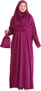 Prien Muslim Dress For Women With Hijab, Abaya, Instant Prayer Clothes Set, Islamic Wear, Dubai Kaftan Jilbab Burqa