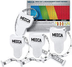 Body Tape Measure - (4 Pack) Measuring Tapes for Body and Fat Weight Monitors, (Inches & CM) Retractable Ruler for Accurate Fat Calculator Helps Calculate Athletic Fitness Measurements, White