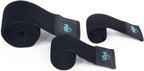 Hilph Ice Pack Strap, Stretchable, 3 Sizes Belt Extender Stretch Straps, Elastic Hook and Loop Extension Straps Add Length to Most Ice Packs, Multiple Uses, Black