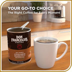 Don Francisco's Cinnamon Hazelnut Ground Flavored Coffee: Rich, Aromatic 100% Arabica Blend - Medium Roast for a Delightful Morning Brew (12 oz Can)