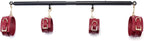 Spreader Bar Heavy Duty Stainless Steel Expandable Home Gym with 4pcs Furry Purple Adjustable Strap,Sports Aid Training Fitness Gear Pilates Aid Kit,Yoga Set