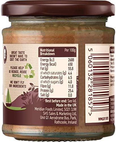 Meridian Crunchy Almond Butter (170g) - Pack of 6
