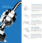 AquaBliss High Output Revitalizing Shower Filter - Reduces Dry Itchy Skin, Dandruff, Eczema, and Dramatically Improves The Condition of Your Skin, Hair and Nails - Chrome (SF100)