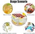 Easy-to-Fill Ice Cube Bag with Funnel (150 packs), Leak-Proof, Self-Sealing, and Stackable, Perfect for Parties, Cocktails, and Refrigerator Storage,Ice Mold with No Debris