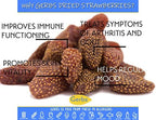 Gerbs Summer Sweet Strawberries 4 lb. | Dehydrated, Unsulfured, Resealable Bag | Naturally Sweet & Tart | Top 14 Allergen-Free
