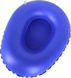 LiXiongBao Portable Air Bedpan, Inflatable Cushions Potty for Home Hospital Elderly Bedridden, Washable Air Inflation Bed Pans for Females, Inflatable Stool Toilet Nursing Toilet (Blue)