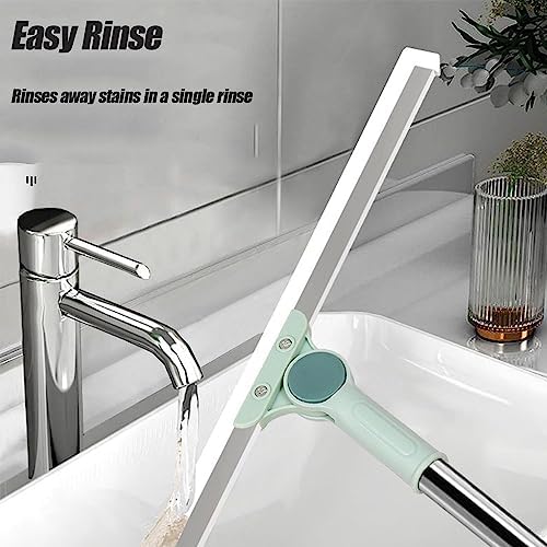 Multifunctional Magic Broom, Non-Stick Sweeping Broom, Retractable Silicone Floor Scraper Broom for Floors Glass Windows (52 cm)